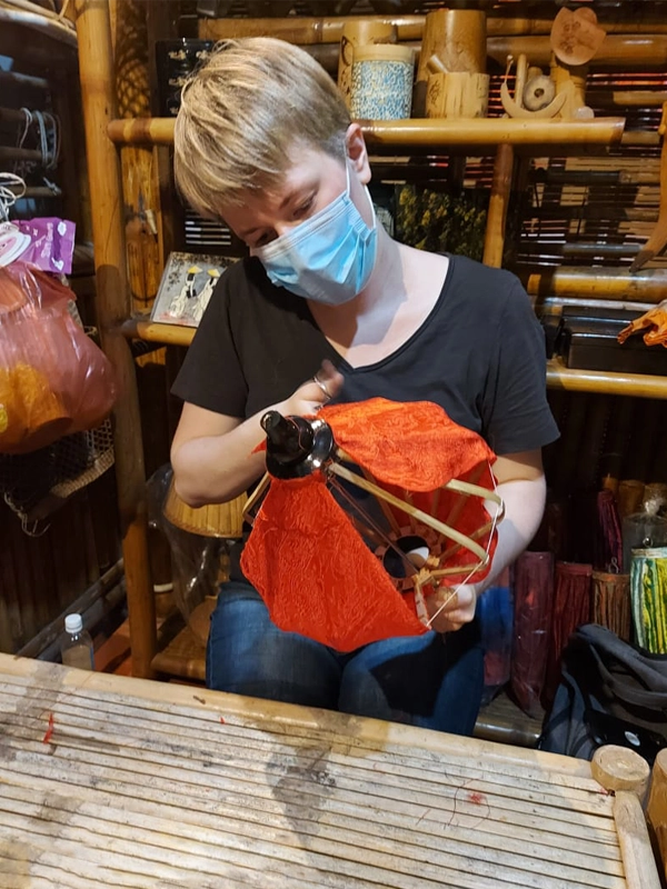 Kaya Wanderlust at Hoi An Lantern Workshop