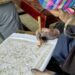 Hmong woman doing Batik during a Workshop in Sapa