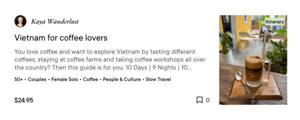 Vietnam for Coffee lovers travel itinerary